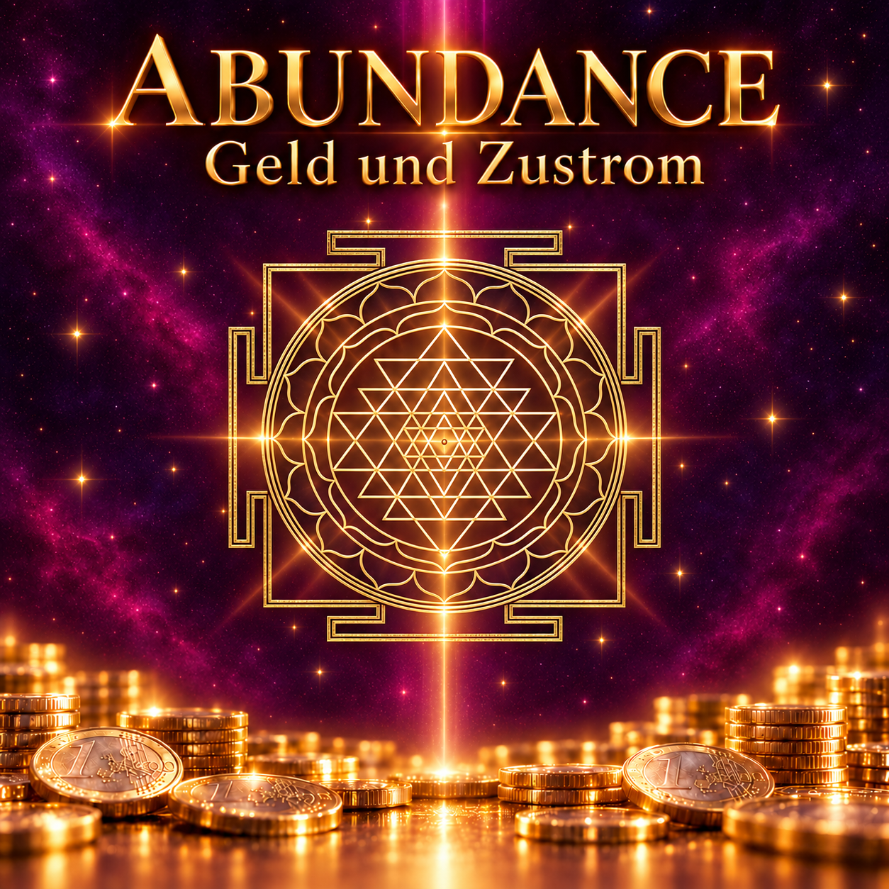 Sri Yantra in antikem Gold